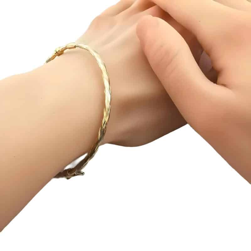 Bransoletka z żółtego białego i różowego złota 50946