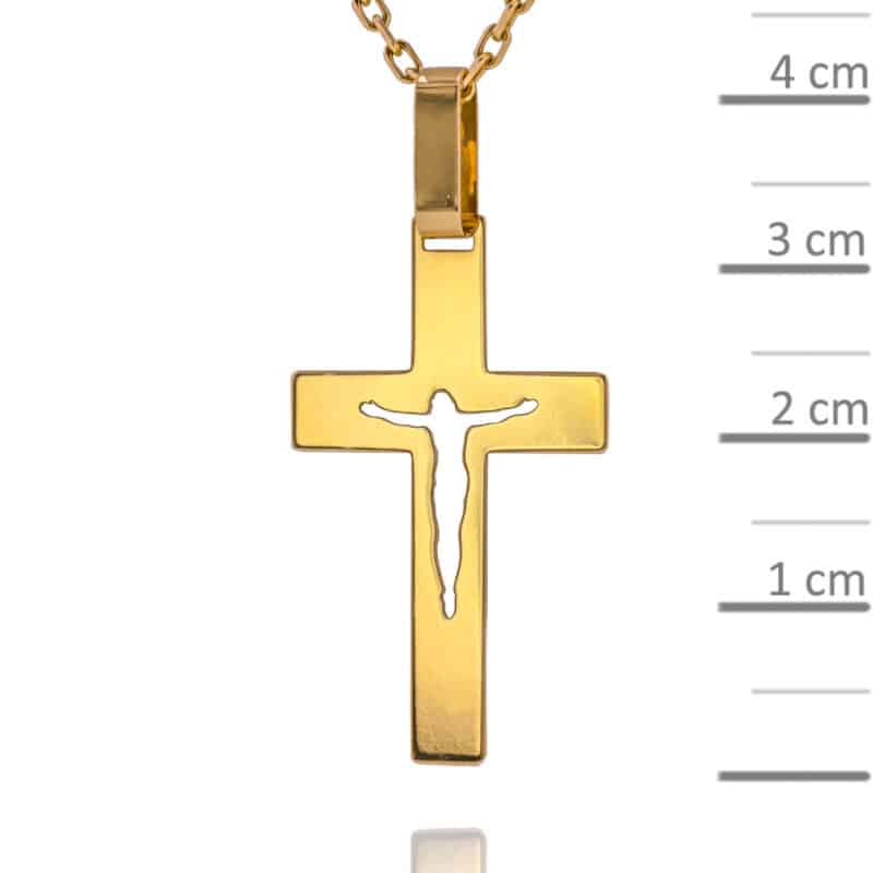 Krzyżyk z żółtego złota 72784