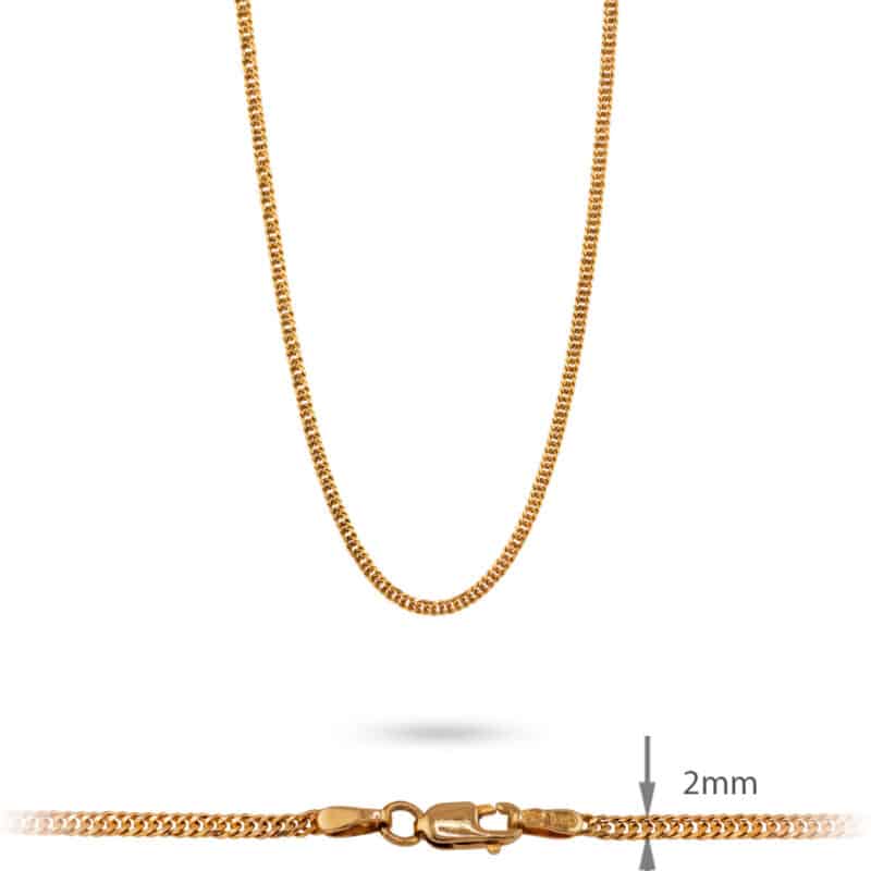 Łańcuszek z żółtego złota 50cm- 66159