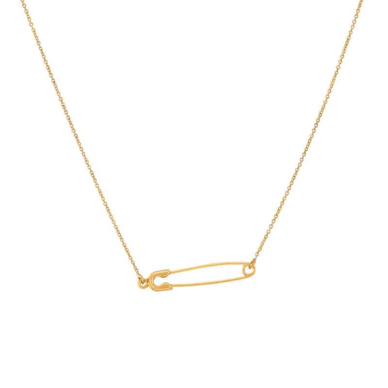 Naszyjnik złoty celebrytka- agrafka 73368