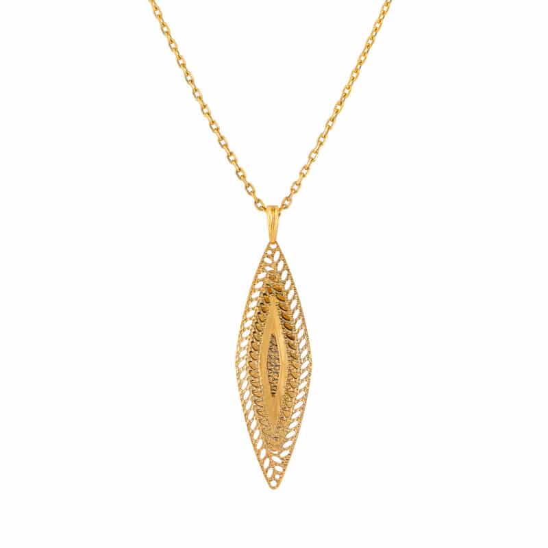 Zawieszka ażurowa z żółtego złota 70309