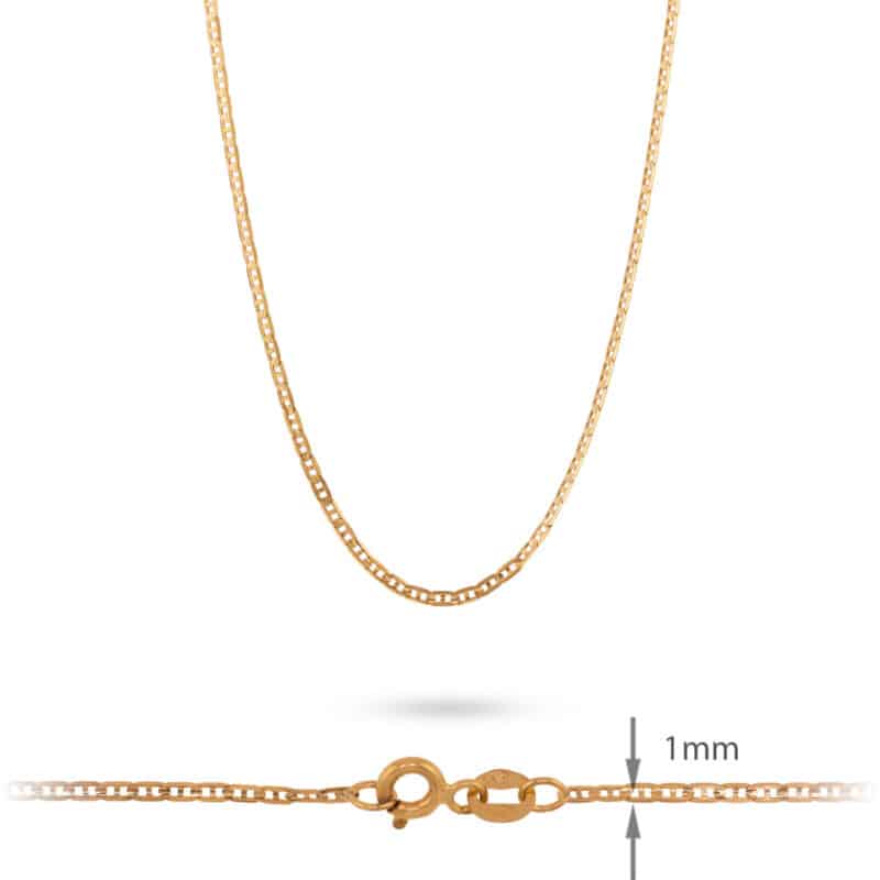 Łańcuszek z żółtego złota 50cm- 72691
