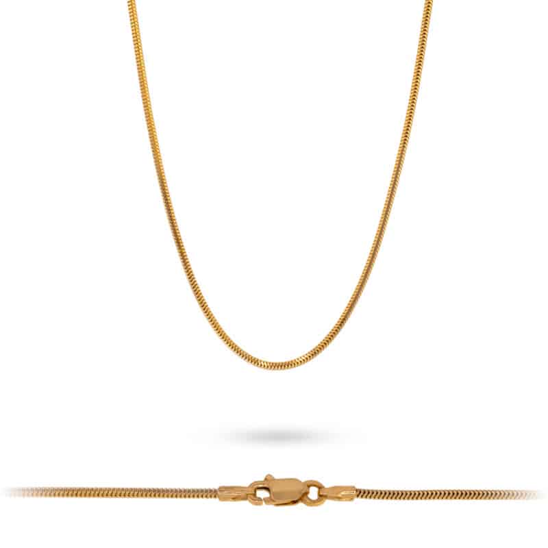 Łańcuszek z żółtego złota 45cm- linka 74461