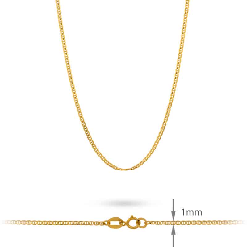 Łańcuszek z żółtego złota 50cm- Gucci 74470