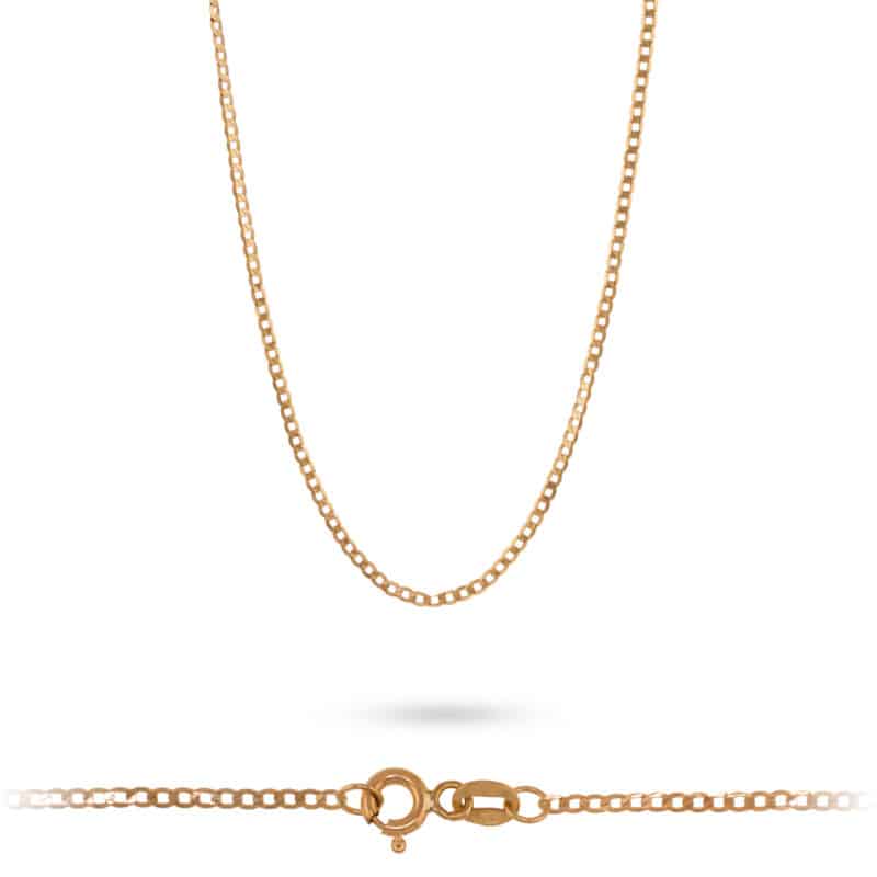Łańcuszek z żółtego złota 50cm- Pancerka 79309