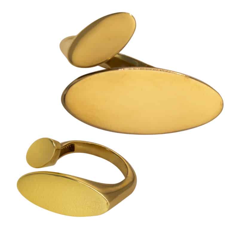 Pierścionek fantazyjny z żółtego złota 71047