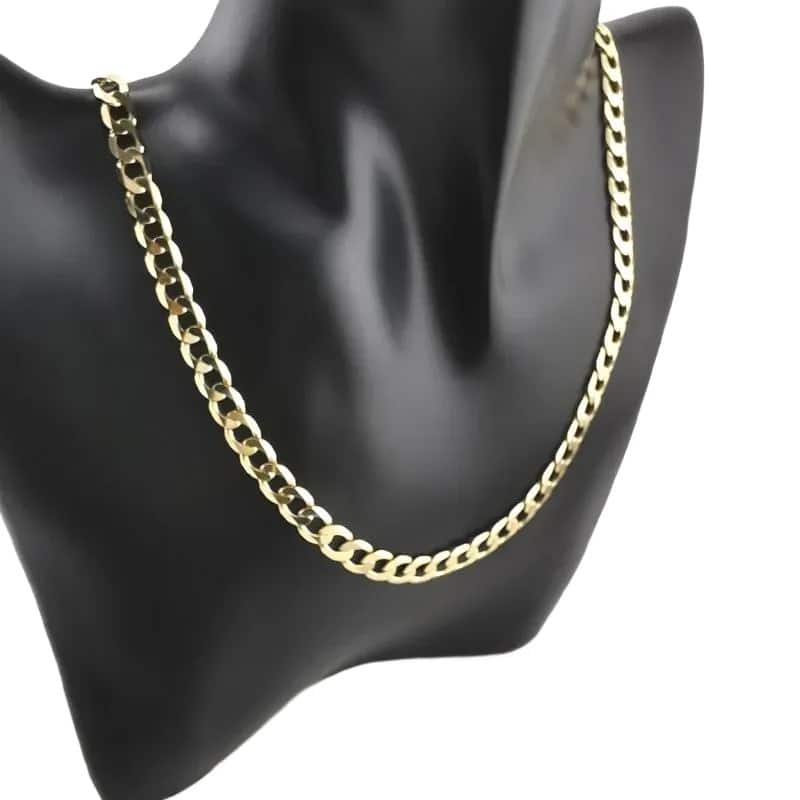 Łańcuszek z żółtego złota 55cm- Pancerka 82469