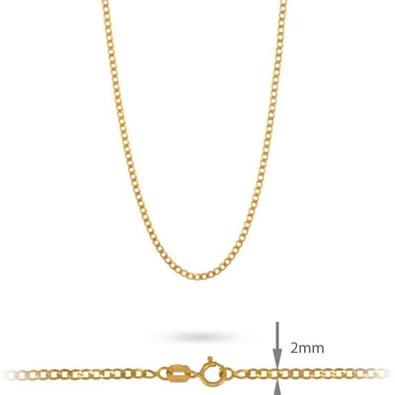 Łańcuszek z żółtego złota 60cm- Pancerka 82480