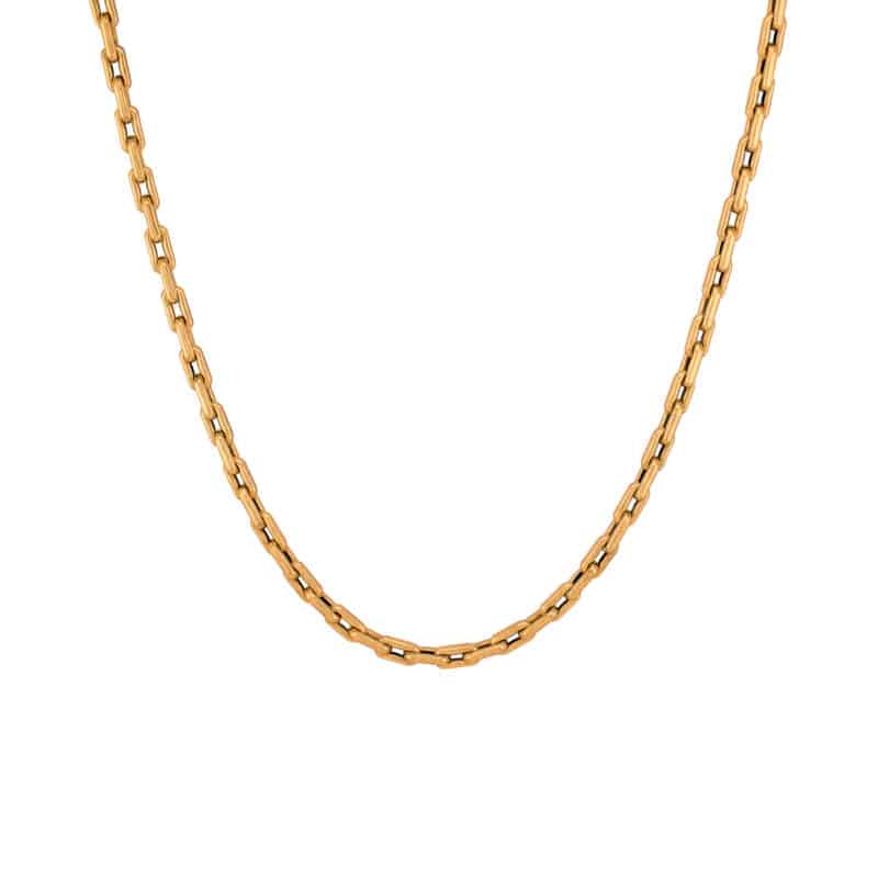 Naszyjnik z żółtego złota z ogniw 81239