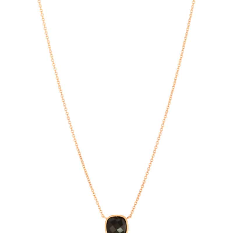 Naszyjnik z żółtego złota z czarnym onyksem z kolekcji DALL’ACQUA 82612