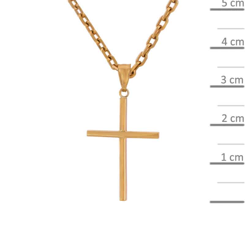 Krzyżyk z żółtego złota 83216