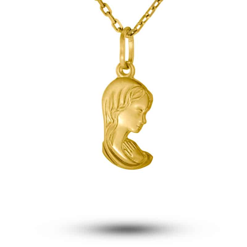 Medalik z żółtego złota Matka Boska 83698