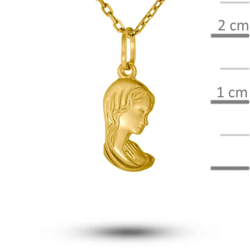 Medalik z żółtego złota Matka Boska 83698