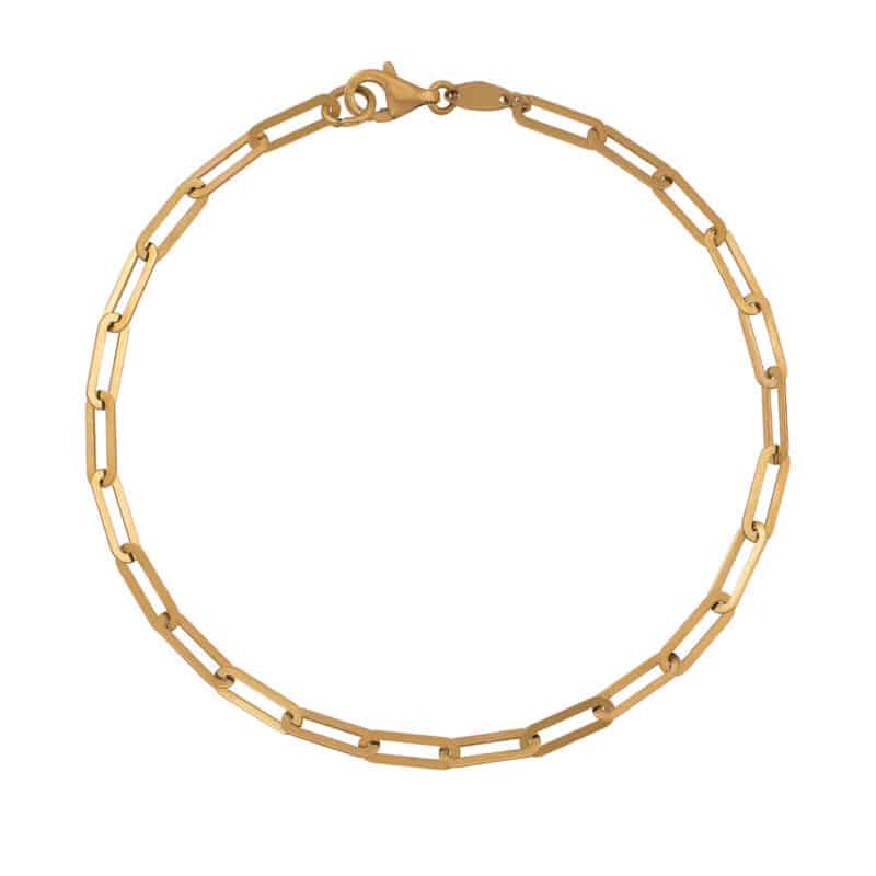 Bransoletka z żółtego złota elementowa z ogniw 83798