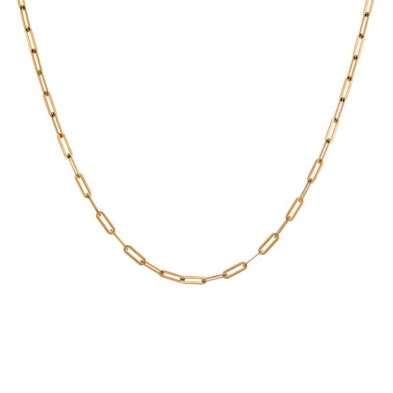 Naszyjnik z żółtego złota elementowy z ogniw 83799