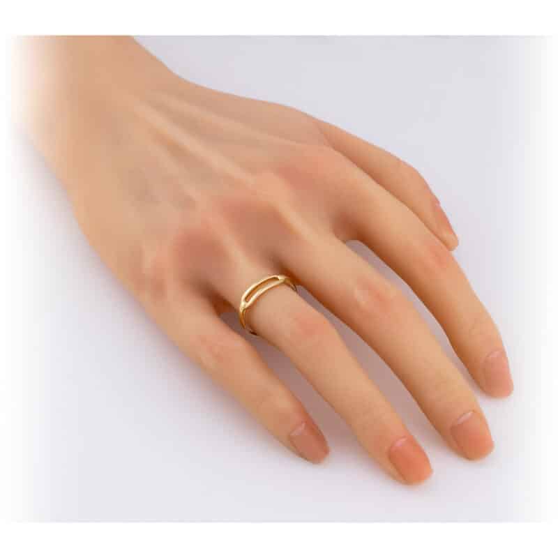 Pierścionek z żółtego złota modowy z kolekcji DALL’ACQUA 84216