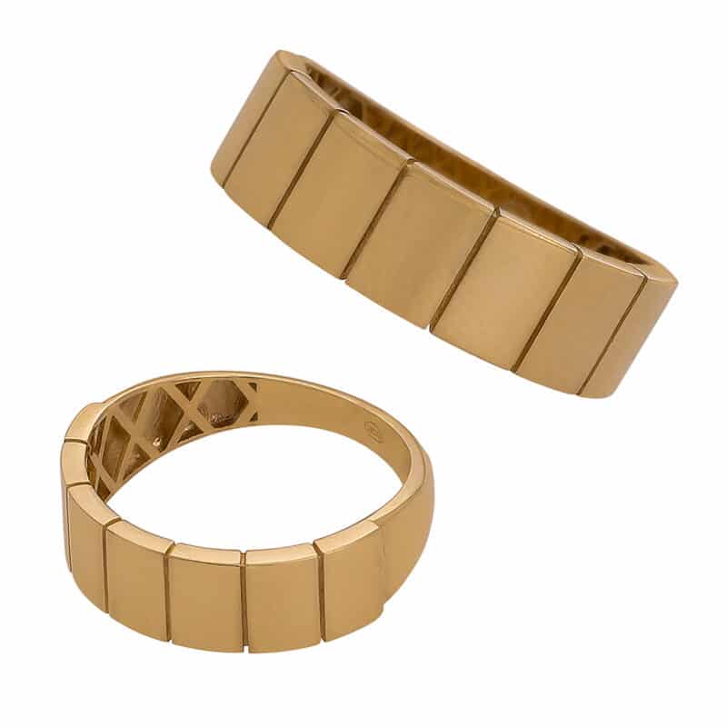 Pierścionek z żółtego złota 84372