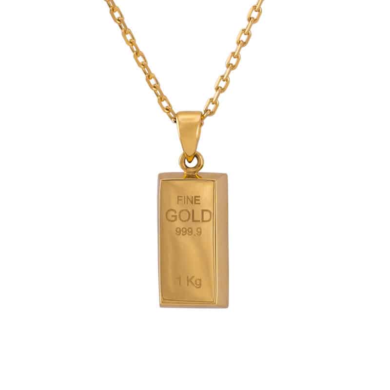 Zawieszka sztabka z żółtego złota 84376