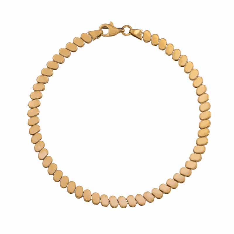 Bransoletka z żółtego złota blaszkowa 84348