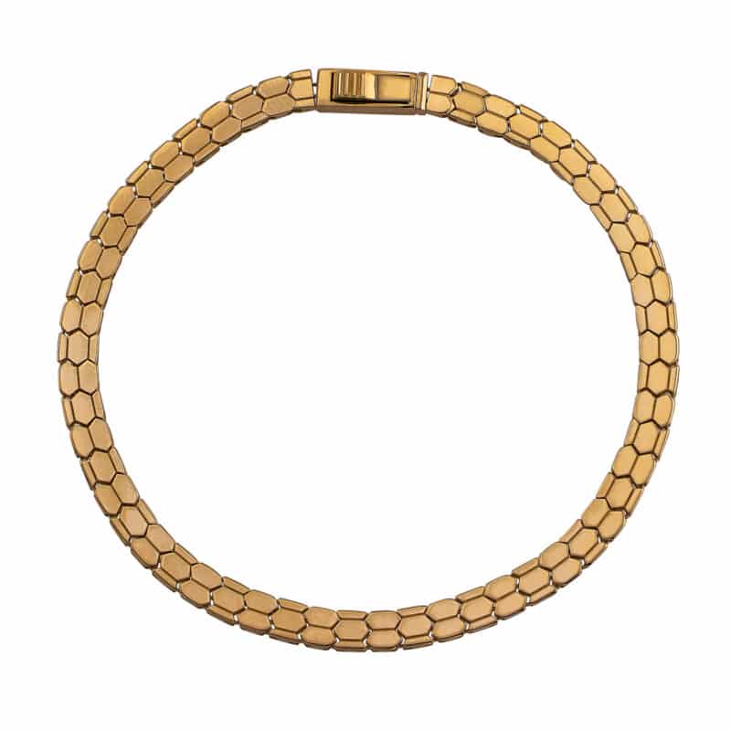 Bransoletka z żółtego złota blaszkowa 84351