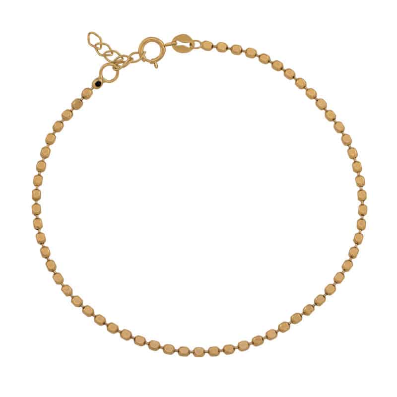 Bransoletka z żółtego złota z kuleczek 84359