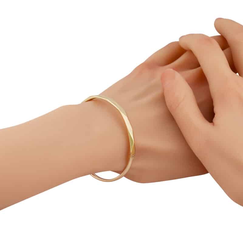 Bransoleta sztywna z żółtego złota 84369