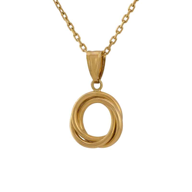 Złota Zawieszka „Pleciony Krąg” – Minimalizm i Szyk 85165