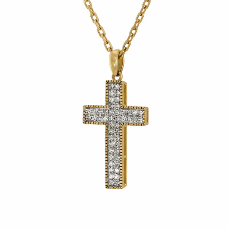 Złoty Krzyżyk z Cyrkoniami – Blask i Elegancja 85288