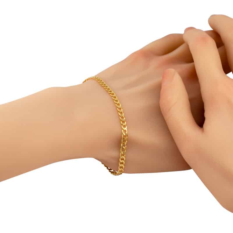 Złota Bransoletka Klasyczna Pancerka 83824