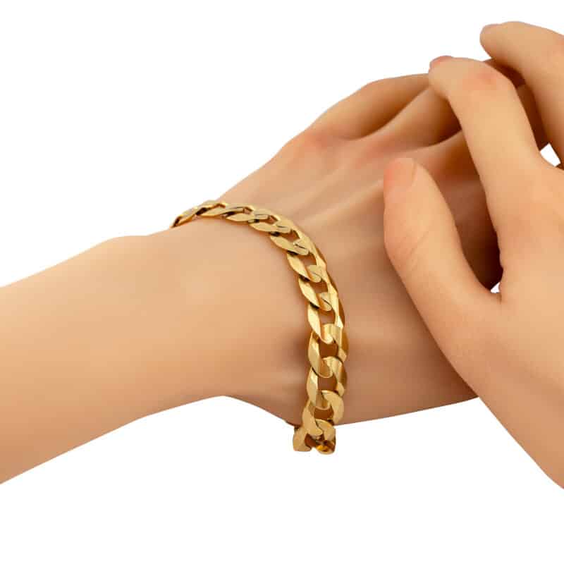 Masywna Złota Bransoletka Pancerka 83827