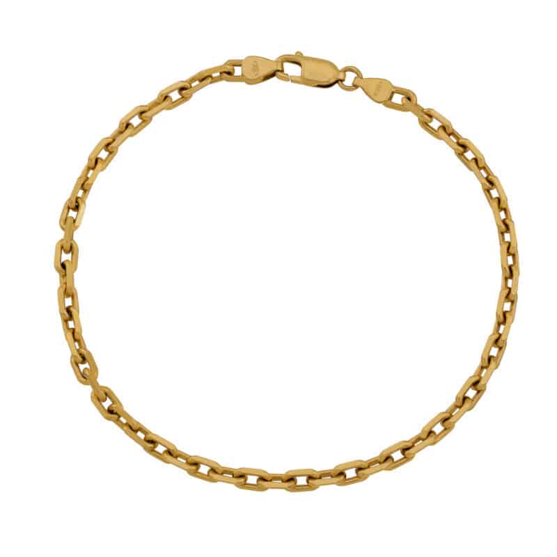 Złota Bransoletka o Klasycznym Splocie Ankier 85259