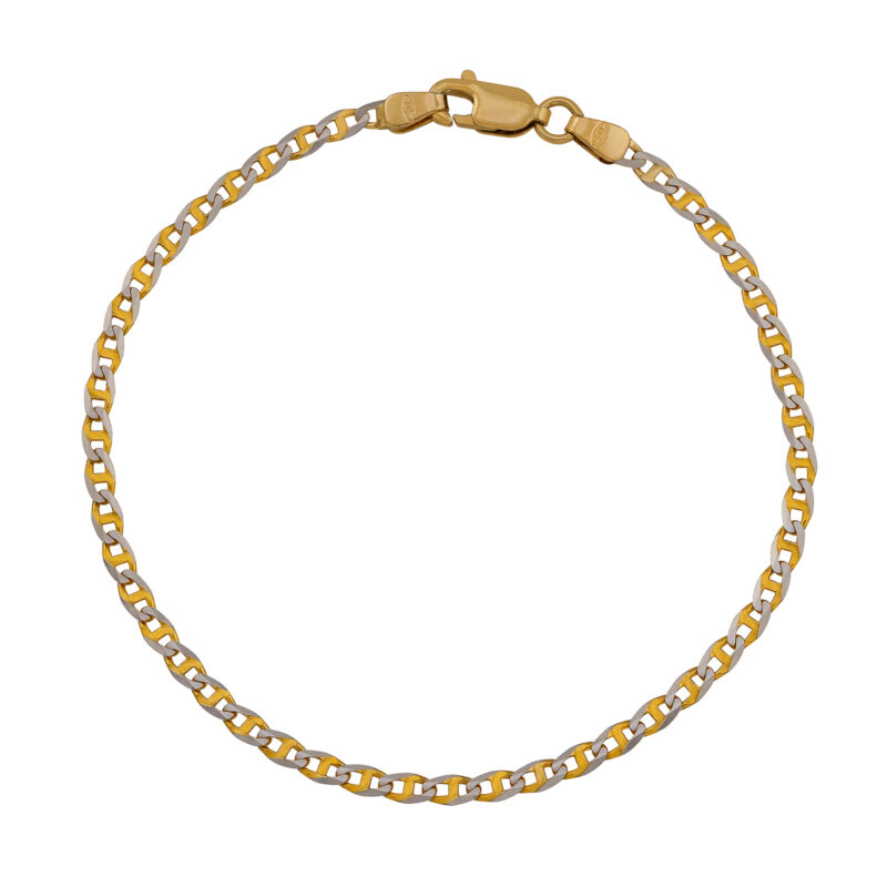 Złota bransoletka splot Gucci dwukolorowa - 84401