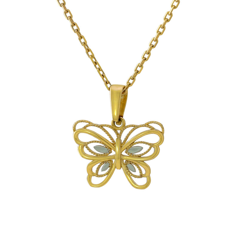 Złota Zawieszka Ażurowa „Motyl” 85895